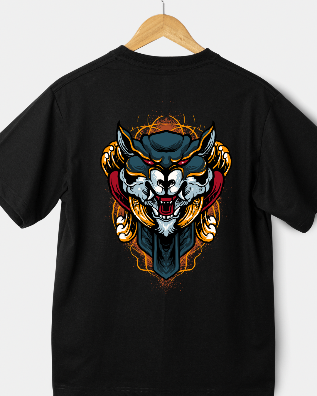 Alpha Spirit Tee – Wolf Guardian Oversized Edition