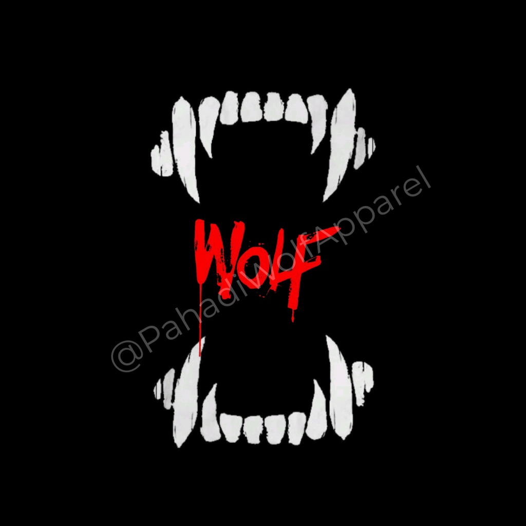 Black Edition Wolf Bite - Oversized Hoodie